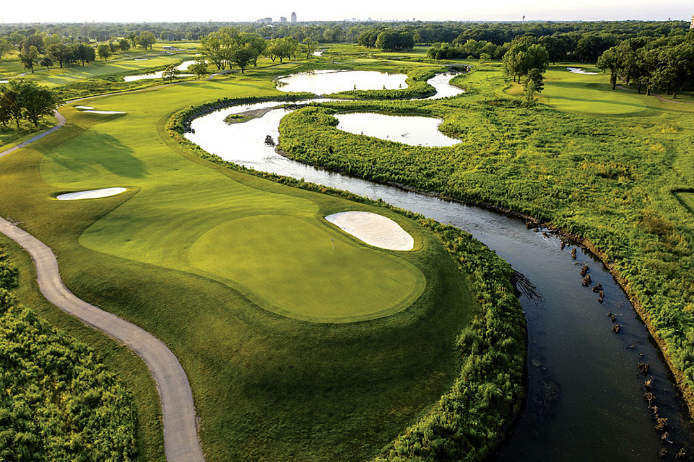 Golf Preserve Oak Meadows PHOTO 1 The Preserve at Oak Meadows embraces the Salt Creek which runs through the heart of the course.