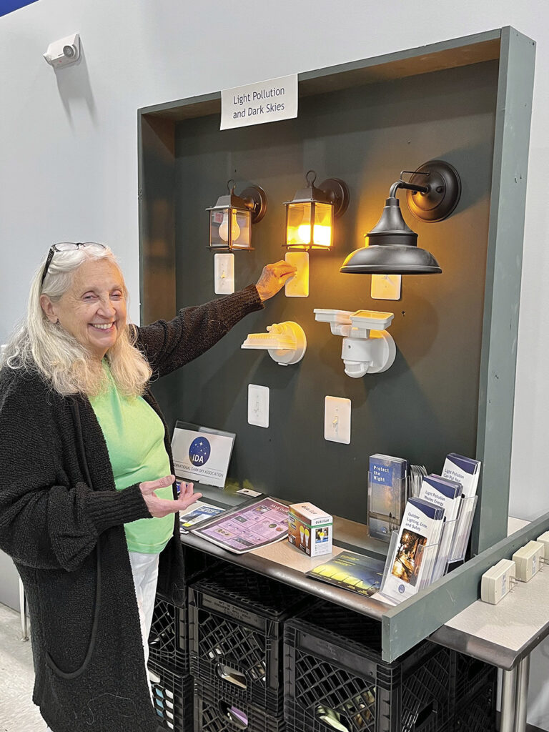 SCARCE founder Kay McKeen provides energy conservation education.
