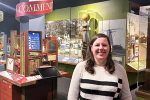Emma Marston, the Curator of Education and Public Programs at the Elmhurst History Museum