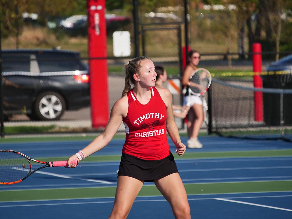Timothy Christian’s Samantha Drye is heading to Asbury University to play tennis.
