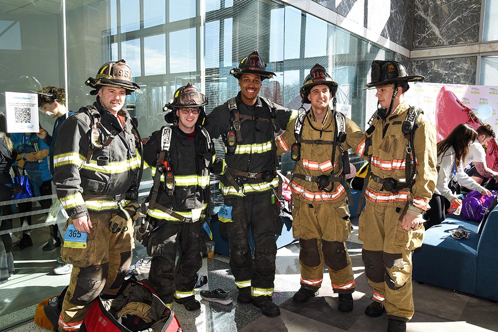 Brandon Rigert, Lt. Dan Vogel, Matt Rizzo, Adrian Lisowski, John Brennan, Jostein Alvestad, Anthony Dames at the recognition ceremony in May sponsored by The Drake Hotel Oak Brook.