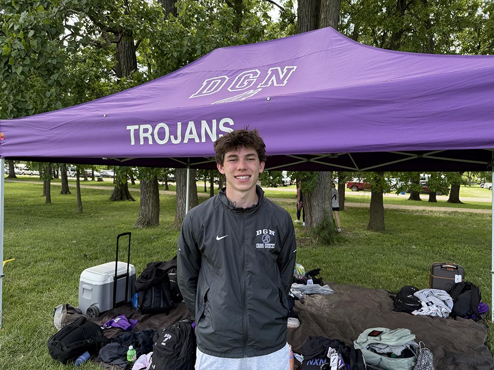 Grant Schroder of Downers Grove North is heading to Harvard in the fall. Photo by Jeff Vorva