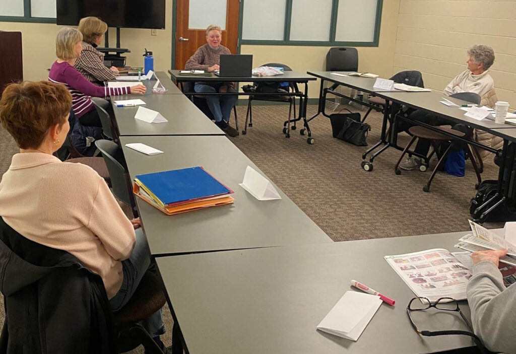 Literacy DuPage tutors share ideas and insights during one of their monthly roundtable sessions. <br><i>Photo courtesy of Literacy DuPage</i>