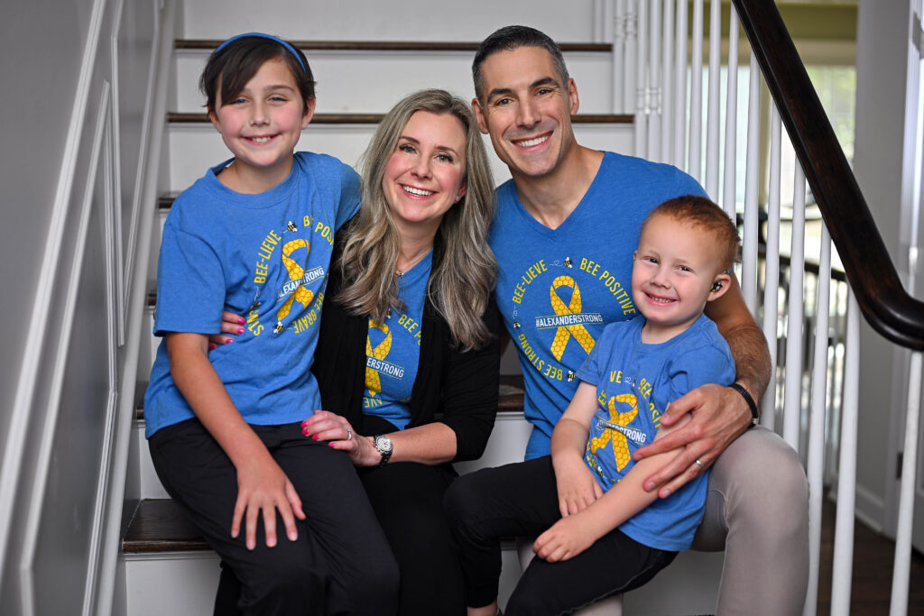 Matt and Christy Brown with their children Charlotte and Alexander