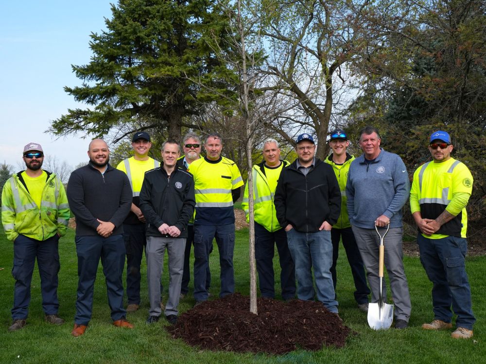 The Village and Public
Works proudly celebrated Arbor Day by planting a tree this past April.